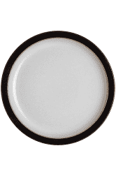 Denby Elements Black Dinner Plate - sleek, durable stoneware dinnerware available at Keans Claremorris.