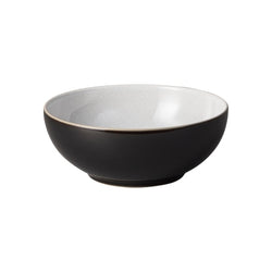 Denby Elements 17cm black cereal bowl, durable, oven-safe, handcrafted in England – available at Keans Claremorris.