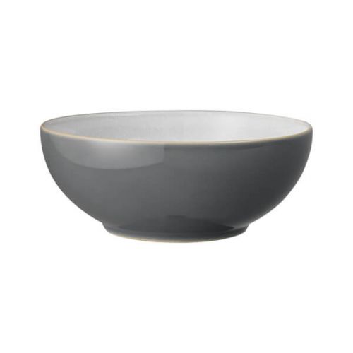 Denby Elements Fossil Grey stoneware cereal bowl, 820ml, durable glaze, oven-safe, available at Keans Claremorris.