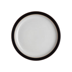 Denby Elements Black Medium Plate 22cm, handcrafted stoneware, chip-resistant, oven-safe, matte finish – Keans Claremorris