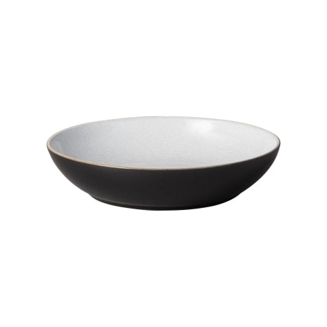 Denby Elements Black Pasta Bowl, 22cm stoneware, matte finish, oven-safe, handmade UK, available at Keans Claremorris.