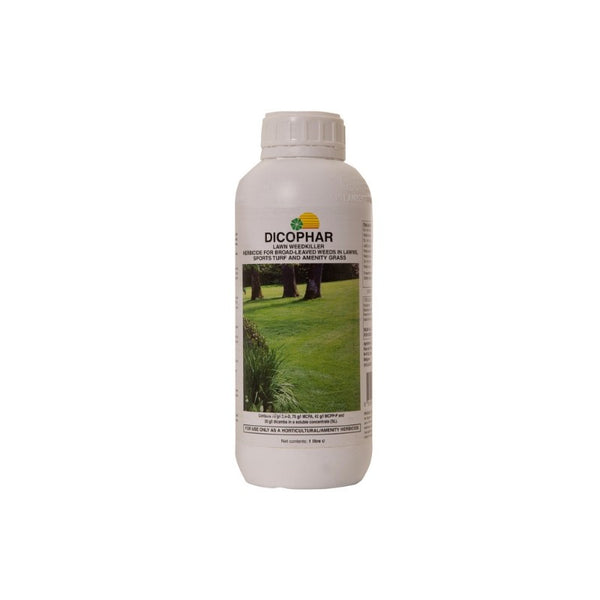 Dicophar Lawn Weedkiller 250ml with 4 active ingredients kills clover, dandelion, thistle; selective lawn herbicide - Keans