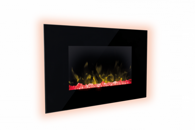 Dimplex Toluca Deluxe wall mounted electric fire with 2KW heater, multi-colour Optiflame, remote control – Keans Claremorris