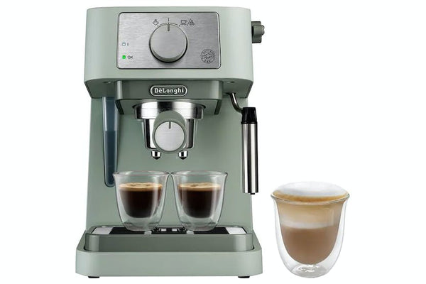 DeLonghi Stilosa Manual Espresso Machine & Cappuccino Maker | EC260.GR | Green