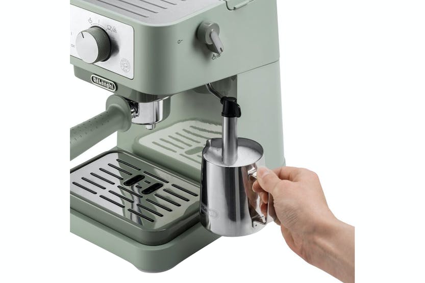 DeLonghi Stilosa Manual Espresso & Cappuccino Maker EC260.GR in Green - Compact Coffee Machine | Keans Claremorris