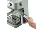 Load image into Gallery viewer, DeLonghi Stilosa Manual Espresso Machine &amp; Cappuccino Maker | EC260.GR | Green
