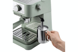 DeLonghi Stilosa Manual Espresso Machine & Cappuccino Maker | EC260.GR | Green