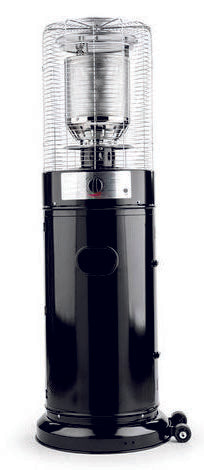 Outdoor Gas Heater 10K, propane/butane, tilt protection, steel black housing, castors, ignition safety – Keans Claremorris