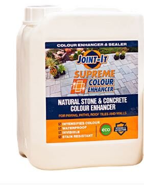 Joint-It Supreme Colour Enhance Seal 5L, eco-friendly, quick-dry, stain resistant sealer for paving and walls – Keans