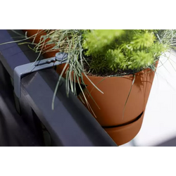 Greenville Easy Balcony 52cm planter in ginger brown - stylish outdoor pot | Keans Claremorris