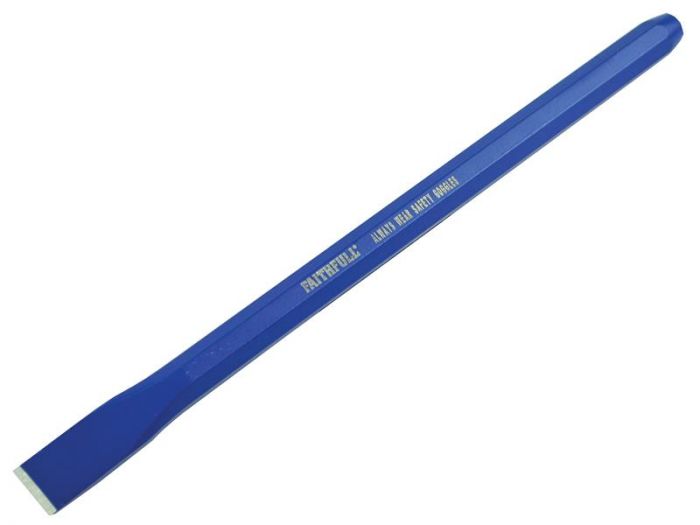 FAI 12" x 1/2" Faithfull Cold Chisel, hardened steel, 60° cutting edge for brick & concrete - Keans Claremorris