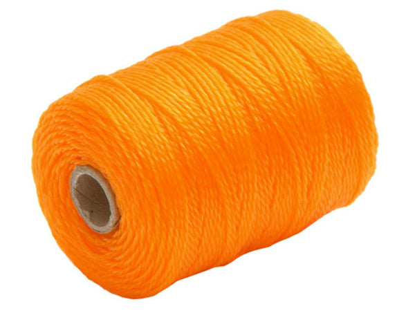 Faithfull Orange Brick Line 250m, heavy-duty polyethylene, high visibility, durable masonry guide – available at Kean’s