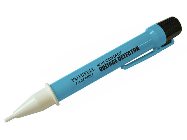 Faithfull Voltage Detector Pen 50-1000V AC, non-contact testing with red LED, compact design, from Kean’s Claremorris. –
