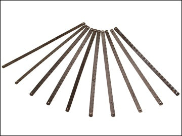 Faithfull Junior Hacksaw Blades, hardened steel, precise cutting for metal, plastic, wood, compatible with standard frames,