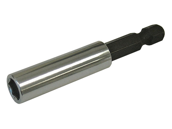 Faithfull 1/4in 60mm Magnetic Bit Holder, chrome vanadium steel, secure screw retention, available at Kean’s Claremorris. –