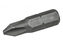 Faithfull Pozi PZ1 x 25mm S2 steel screwdriver bits pack of 3, shock-resistant, precision tips, available at Kean’s