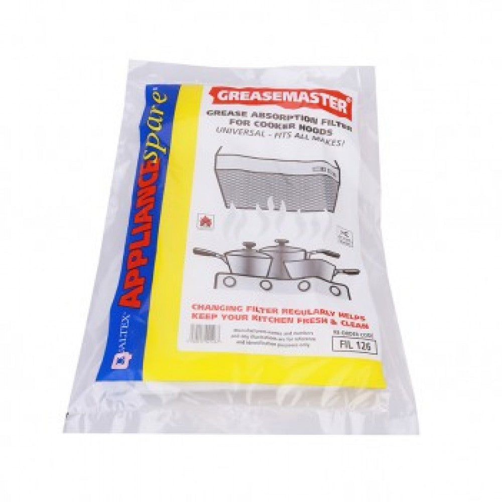Qualtex Universal Cooker Hood Foam Grease Filter 50x120cm, Thick Foam, Cut to Size | Keans Claremorris
