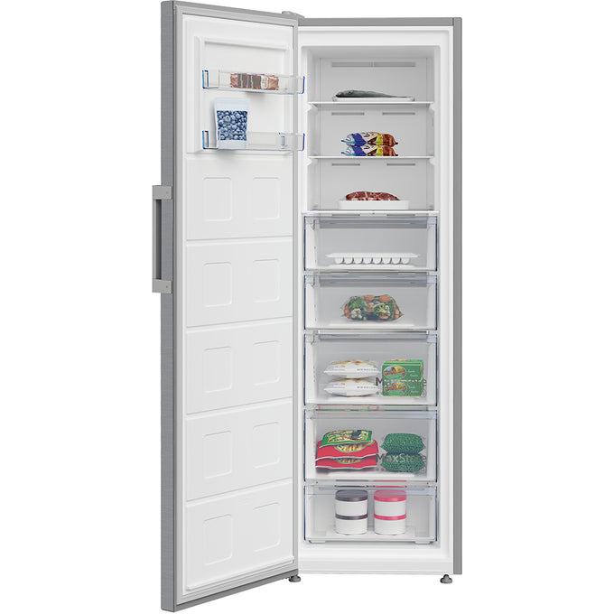Beko Larder Freezer FNP4686PS Stainless Steel, spacious and energy-efficient, available at Keans Claremorris.