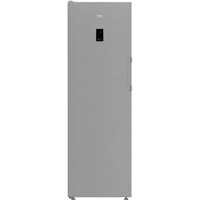 Beko FNP4686PS stainless steel tall frost-free larder freezer 286L, Fast Freeze, FreezerGuard, at Kean’s Claremorris. –