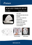 Load image into Gallery viewer, Galaxy slow close toilet seat
