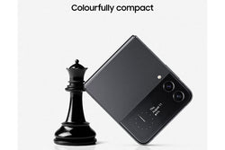 Samsung Galaxy Z Flip4 128GB Graphite smartphone folded view - Keans Claremorris