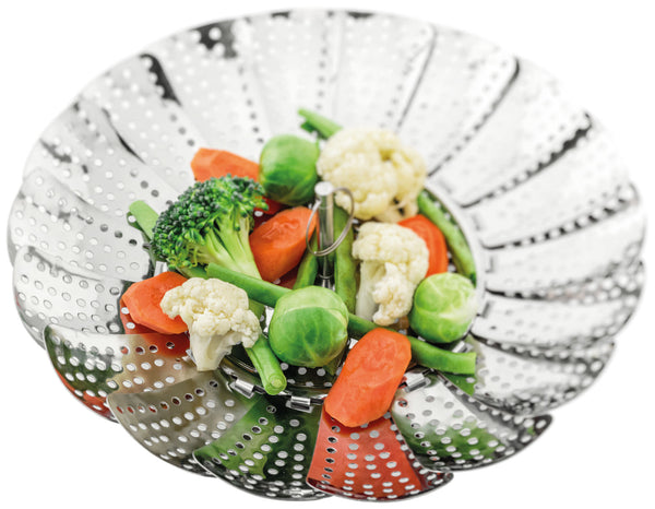 Judge Adjustable Stainless Steel Vegetable Steamer 14-24cm, Expandable, Dishwasher Safe – Keans Claremorris
