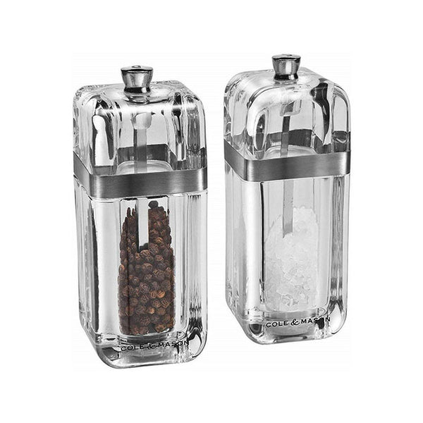 Cole & Mason H3073912P Kempton Salt & Pepper Gift Set 130mm Precision with Refills