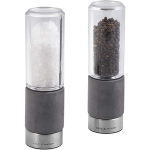 Cole & Mason H321803 Regent Concrete Precision+ Salt & Pepper Mill Set 18cm
