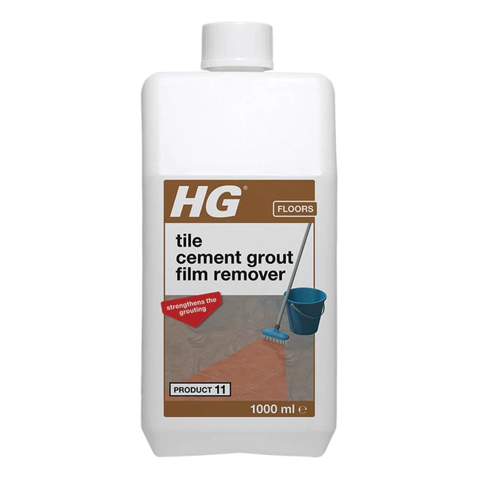 Cement Grout Film Remover 1L removes cement dust film from tiles, covers 20-50m², easy to apply and rinse - Keans