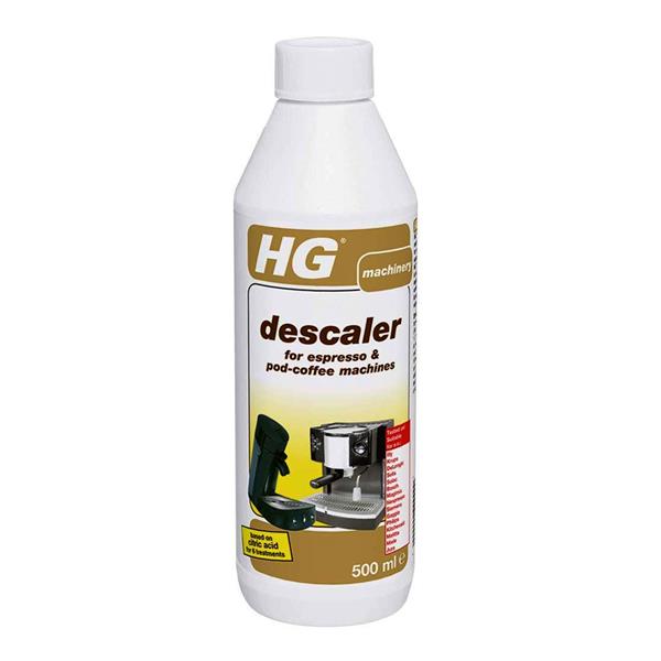 HG Descaler 500ml for espresso & pod coffee machines, removes scale, extends machine life, 6 treatments - Keans Claremorris