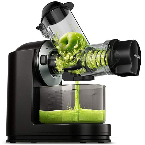 Philips Slow Juicer extracting fresh juice efficiently – available at Keans Claremorris store.