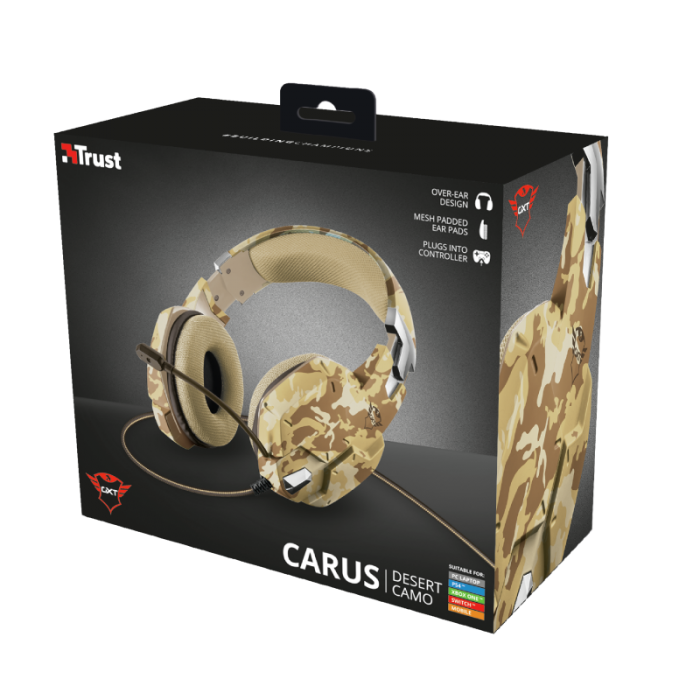 Trust Carus Gaming Headset Desert | GXT 322D