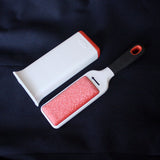 Oxo Good Grips FurLifter garment brush with micro bristles, self-cleaning base, lifts pet fur and lint – available at Keans