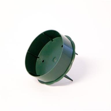 Oasis Green 3" Candle Holder with spiked base for floral foam, keeps candles secure in arrangements – Keans Claremorris