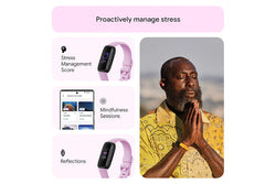 Fitbit Inspire 3 Fitness Tracker in Lilac Bliss color, sleek design, health monitoring – available at Keans Claremorris.