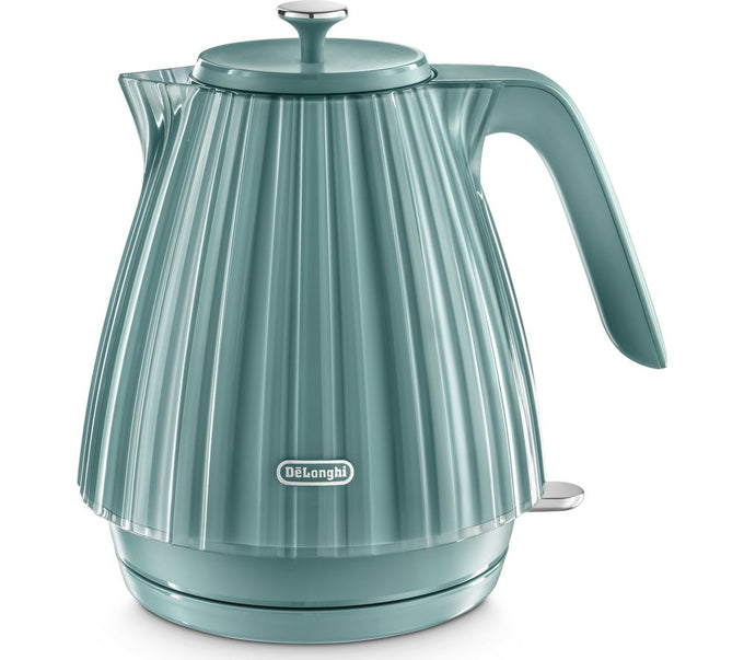 Delonghi Ballerina Jug Kettle Green 1.7L, 3000W, 360° base, anti-limescale filter – Keans Claremorris