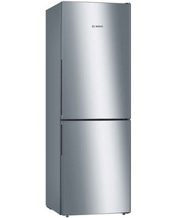 Bosch Serie 4 60cm freestanding fridge freezer with VitaFresh, LowFrost, LED lighting, BigBox drawer, available at Keans