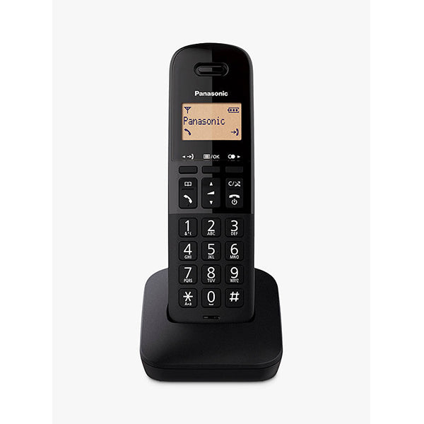Panasonic KX-TGB610EB Big Button DECT Cordless Telephone (Single Handset Pack) – Black