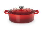 Load image into Gallery viewer, Le Creuset Cast Iron Risotto Pot with Glass Lid 24cm 3.1l Cerise
