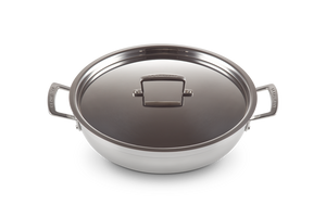 Le Creuset 3-ply Stainless Steel Non-Stick Shallow Casserole 30cm 4.8l with Lid