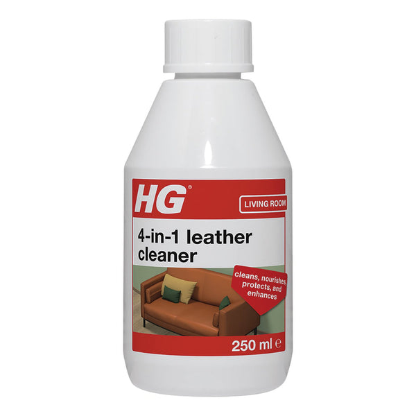 HG 4 IN 1 Leather Cleaner 250ml - Cleans, protects & deepens leather color for furniture, bags, suitcases | Keans Claremorris