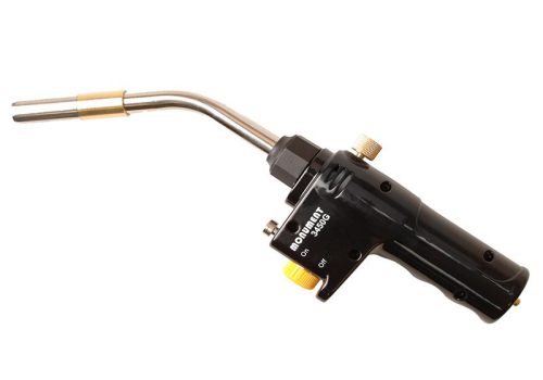 Gas Torch CGA600 with Piezo ignition, adjustable flame, ergonomic grip for soldering; fits CGA600 cylinder - Keans