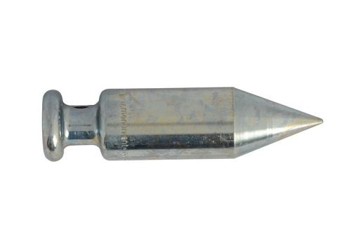 Monument 380A Steel Plumb Bob 8oz, bright zinc plated, steel body, line attachment, available at Keans Claremorris