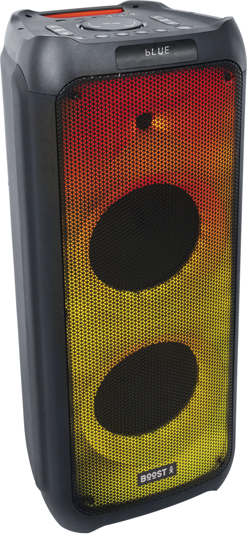 Madison Vegas 1200W Bluetooth party speaker with LED fire lights, USB, mic/guitar inputs, wheels – Keans Claremorris