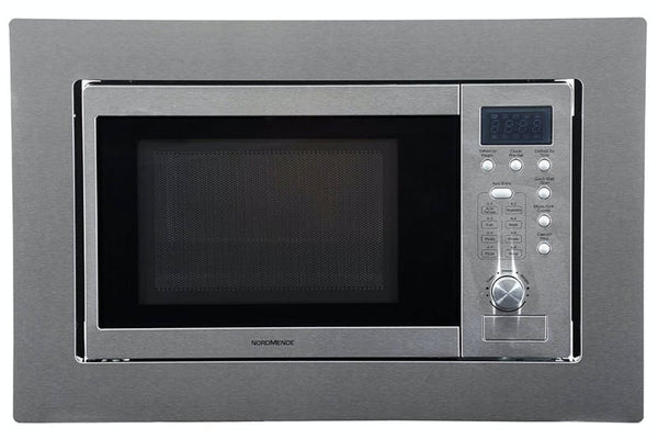 Nordmende 20L 800W built-in microwave with grill, 8 auto programs, stainless steel – available at Keans Claremorris.