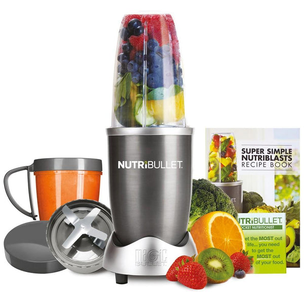 NutriBullet 600W silver blender with extractor blade, 0.6L capacity, stainless steel body – Keans Claremorris.
