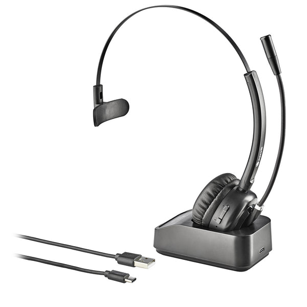 Ngs Mono Bt Wireless Headset with adjustable mic, 16h battery, Bluetooth 5.0, ENC tech, USB-C charging – Keans Claremorris