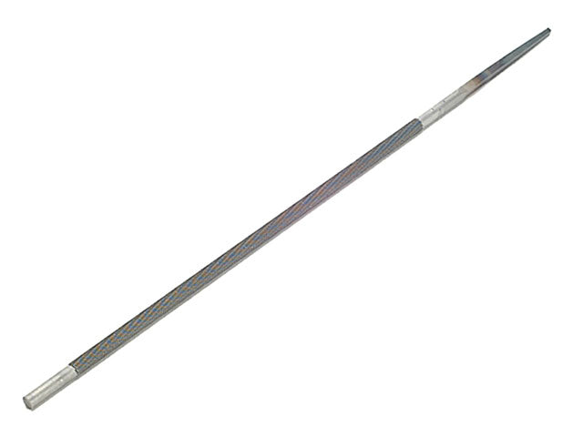 Round Chainsaw Files 7/32in 3pk with single cut teeth for sharpening, safe point design – Keans Claremorris.