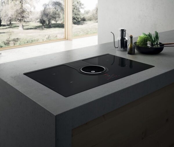 Elica 83cm Nikolatesla SWITCH induction hob with 4 zones, 2 bridge zones, recycling aspirating system - Keans Claremorris