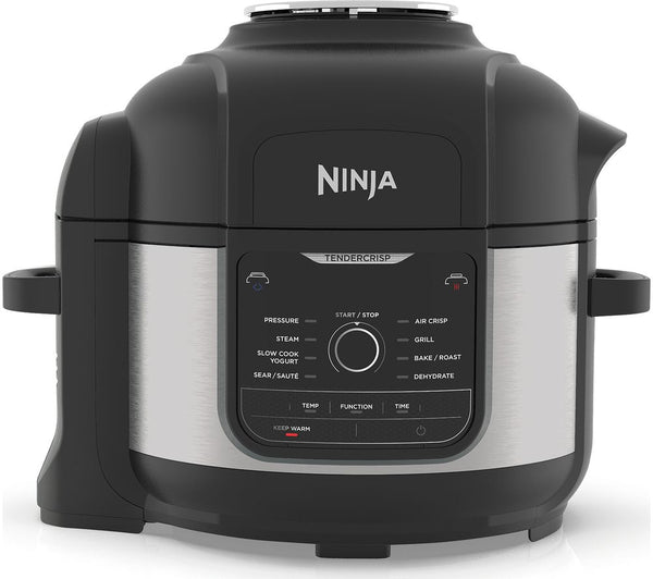 NINJA Foodi OP350UK Multi Pressure Cooker & Air Fryer  9 in 1- Black & Silver